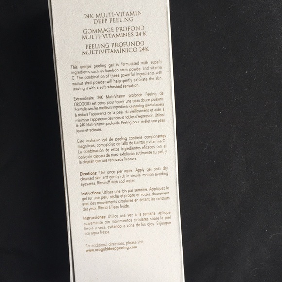 Orogold 24k multivitamin deep peeling gel. - Picture 5 of 7